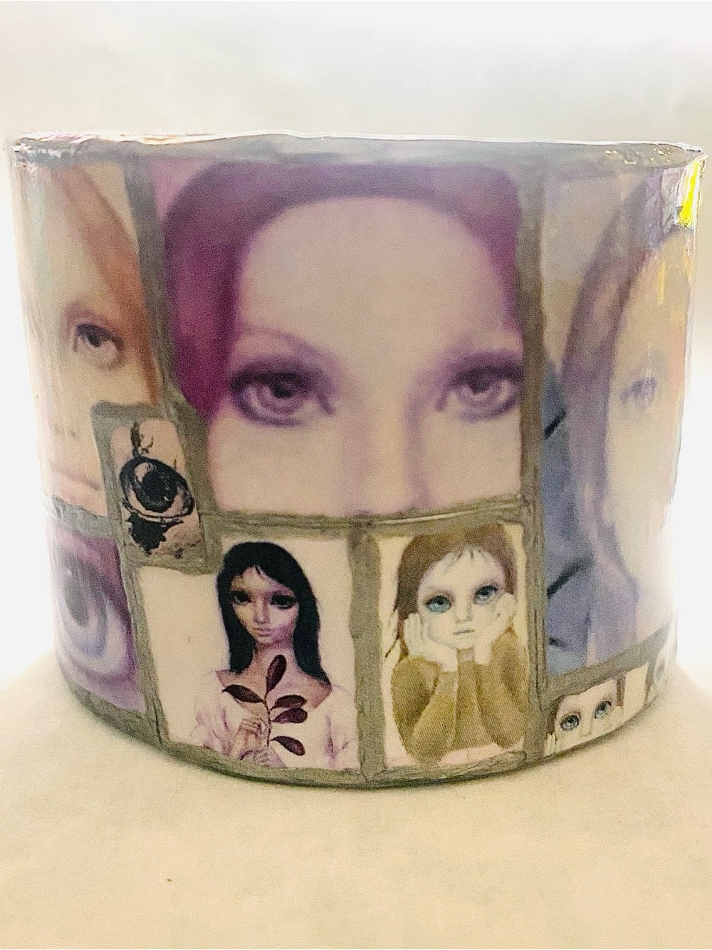 Big Eyes Metal Cuff Bracelet with Muliticolor images by M.Keane
